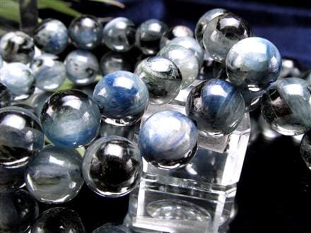 カイヤナイト 藍晶石 ブレスレット ブルー 青色