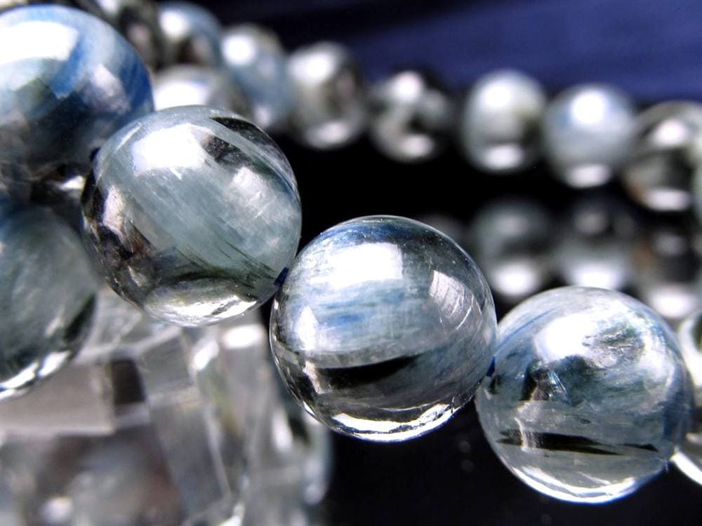 カイヤナイト 藍晶石 ブレスレット ブルー 青色