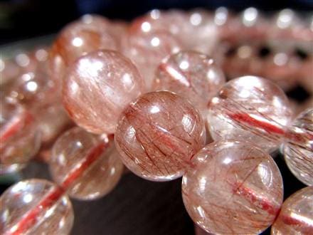 レッドルチルクォーツ ブレスレット 夫婦円満 子宝 オレンジルチル