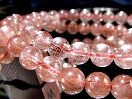 レッドルチルクォーツ ブレスレット 夫婦円満 子宝 オレンジルチル