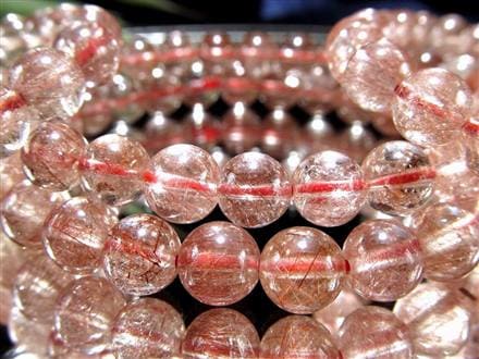 レッドルチルクォーツ ブレスレット 夫婦円満 子宝 オレンジルチル