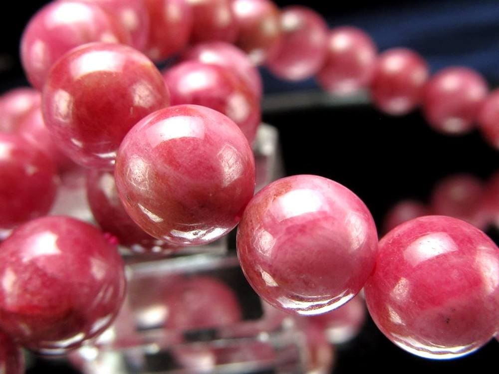 ロードナイト 薔薇輝石 ブレスレット 天然石 ロードナイトシリカ