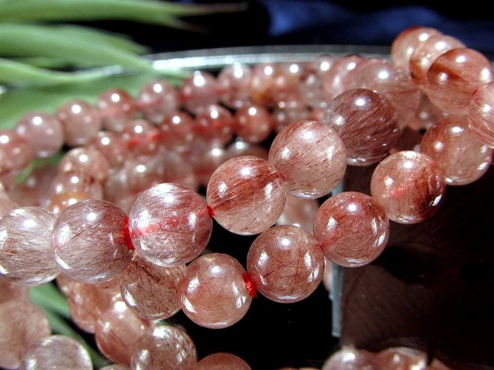 レッドルチルクォーツ ブレスレット 夫婦円満 子宝 オレンジルチル