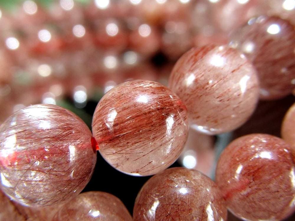 レッドルチルクォーツ ブレスレット 夫婦円満 子宝 オレンジルチル