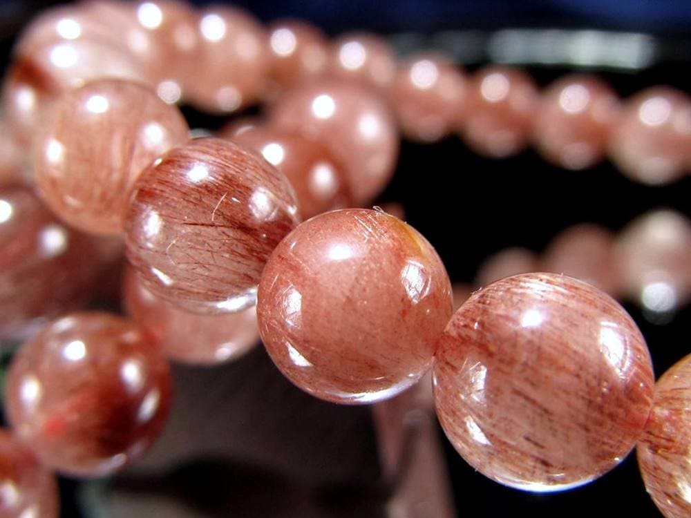 レッドルチルクォーツ ブレスレット 夫婦円満 子宝 オレンジルチル