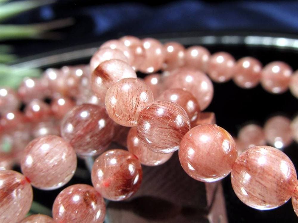 レッドルチルクォーツ ブレスレット 夫婦円満 子宝 オレンジルチル