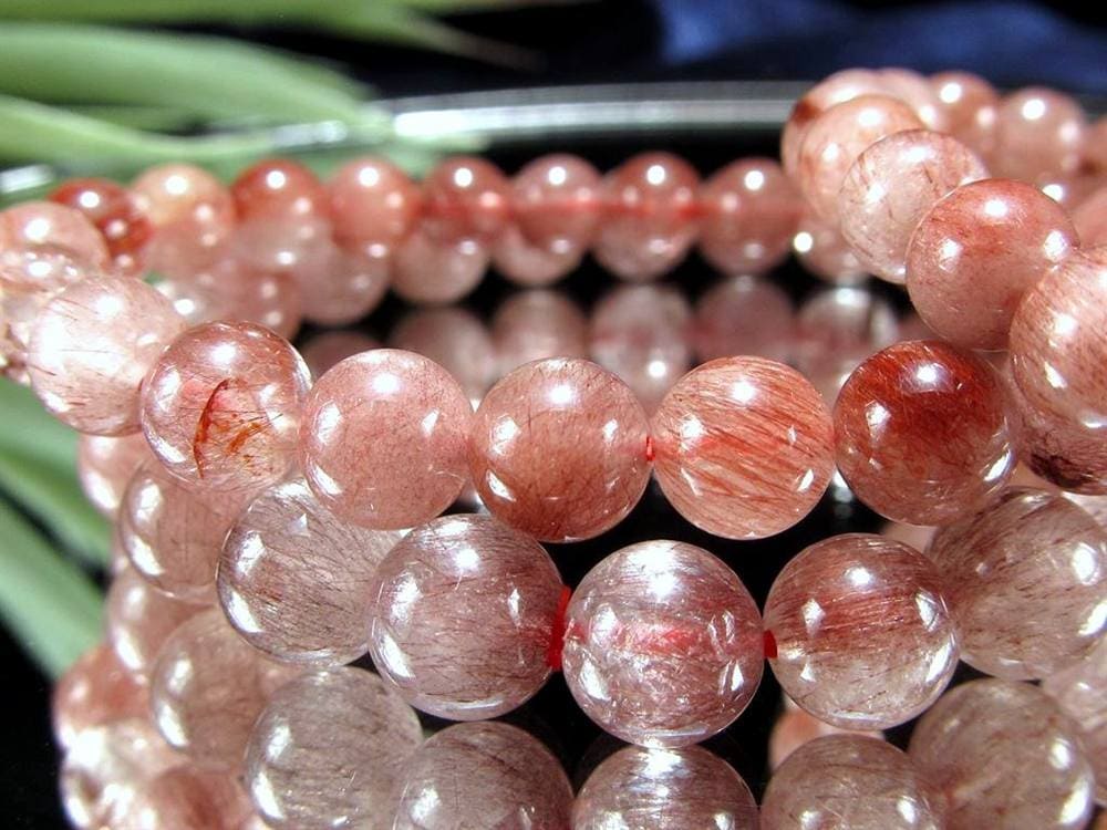 レッドルチルクォーツ ブレスレット 夫婦円満 子宝 オレンジルチル