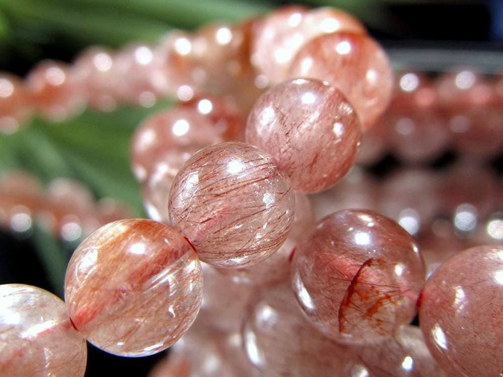 レッドルチルクォーツ ブレスレット 夫婦円満 子宝 オレンジルチル