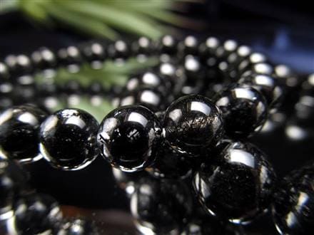 ブラックルチル ルチル ブレスレット 天然石 ブラックトルマリン