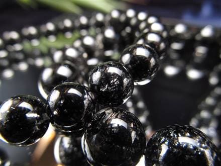 ブラックルチル ルチル ブレスレット 天然石 ブラックトルマリン