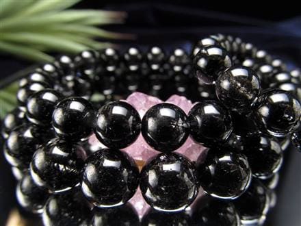 ブラックルチル ルチル ブレスレット 天然石 ブラックトルマリン