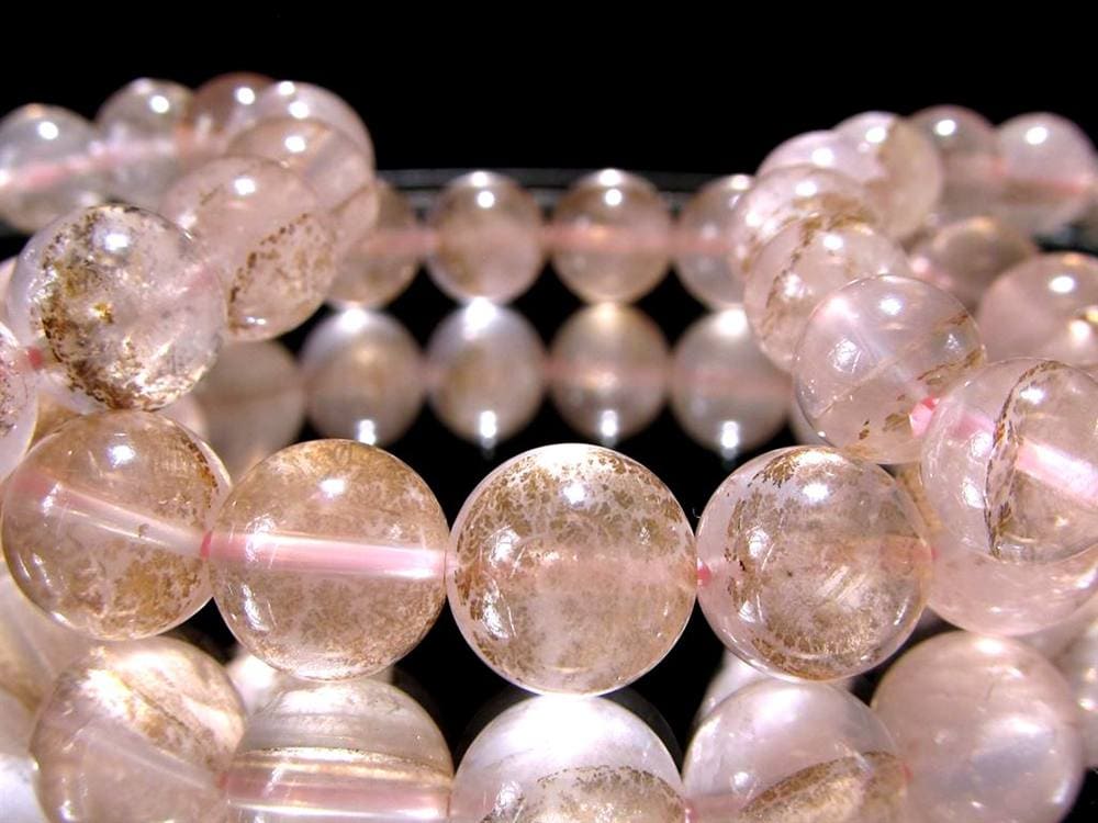 デンドリティッククォーツ デンドリック ブレスレット 木の葉状鉱物 デンドライト