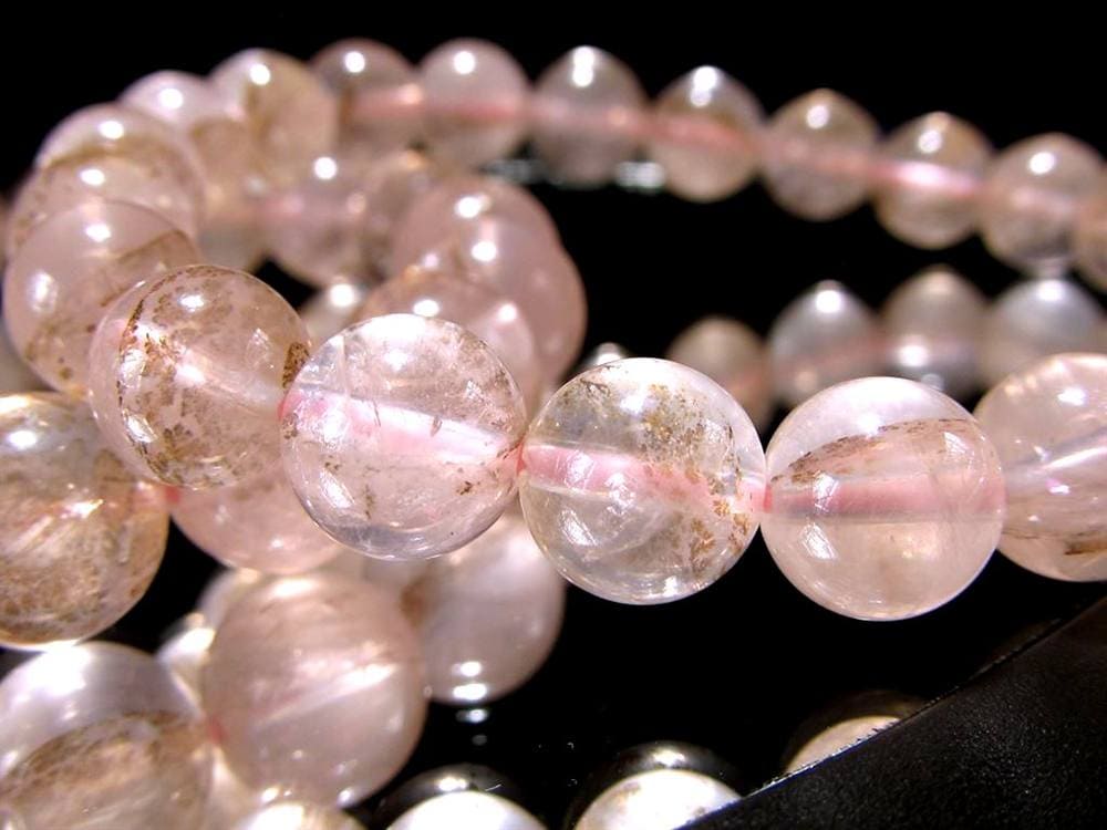 デンドリティッククォーツ デンドリック ブレスレット 木の葉状鉱物 デンドライト