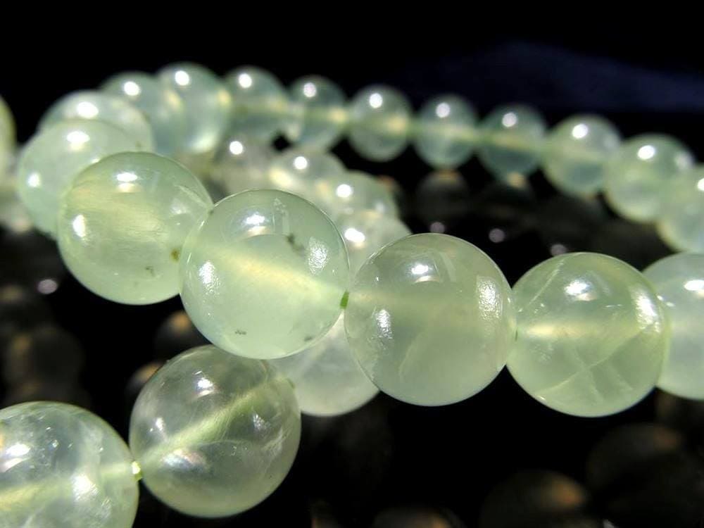 プレナイト ぶどう石 ブレスレット グリーン ヒーリング