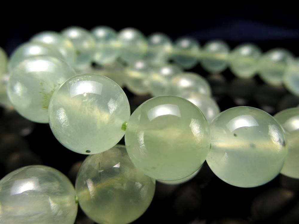 プレナイト ぶどう石 ブレスレット グリーン ヒーリング