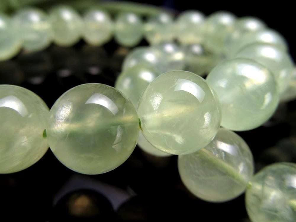 プレナイト ぶどう石 ブレスレット グリーン ヒーリング