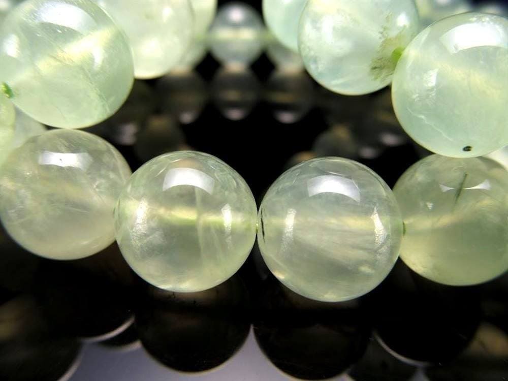 プレナイト ぶどう石 ブレスレット グリーン ヒーリング