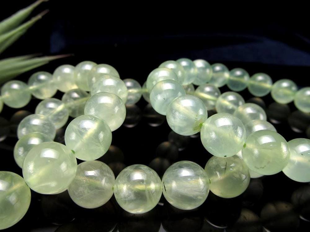 プレナイト ぶどう石 ブレスレット グリーン ヒーリング