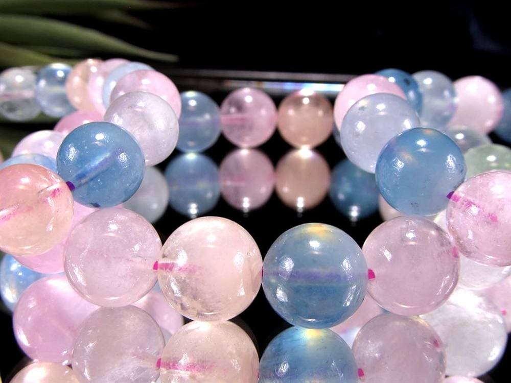 ベリル 緑柱石 ブレスレット MIX パステル