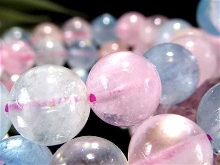 ベリル 緑柱石 ブレスレット MIX パステル