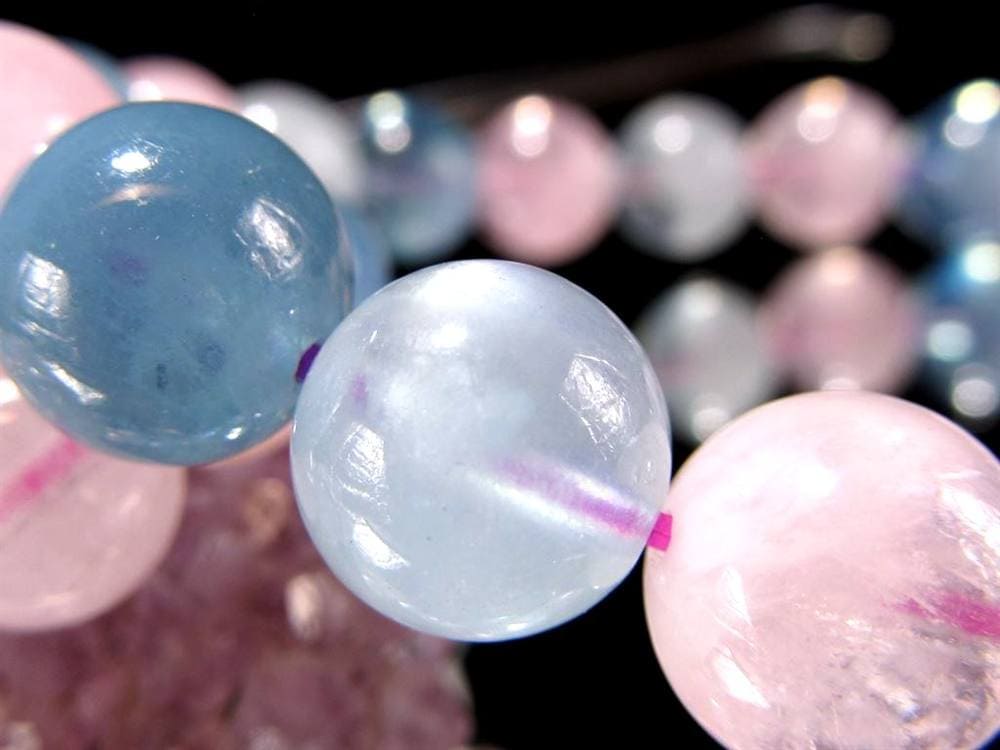 ベリル 緑柱石 ブレスレット MIX パステル