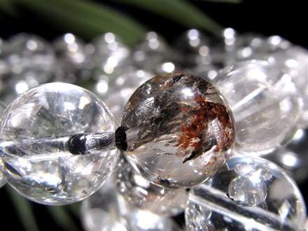 エレスチャルクォーツ 骸骨水晶 ブレスレット ヒマラヤ産 ブラックエレスチャル