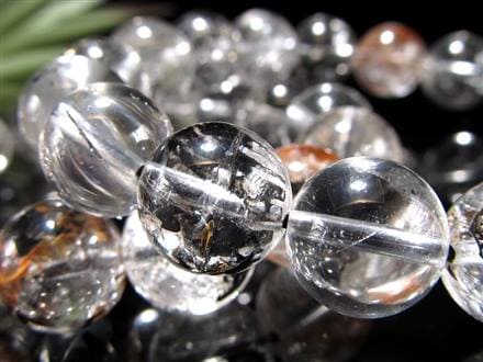 エレスチャルクォーツ 骸骨水晶 ブレスレット ヒマラヤ産 ブラックエレスチャル