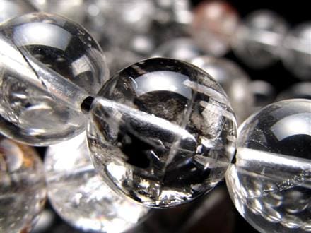 エレスチャルクォーツ 骸骨水晶 ブレスレット ヒマラヤ産 ブラックエレスチャル