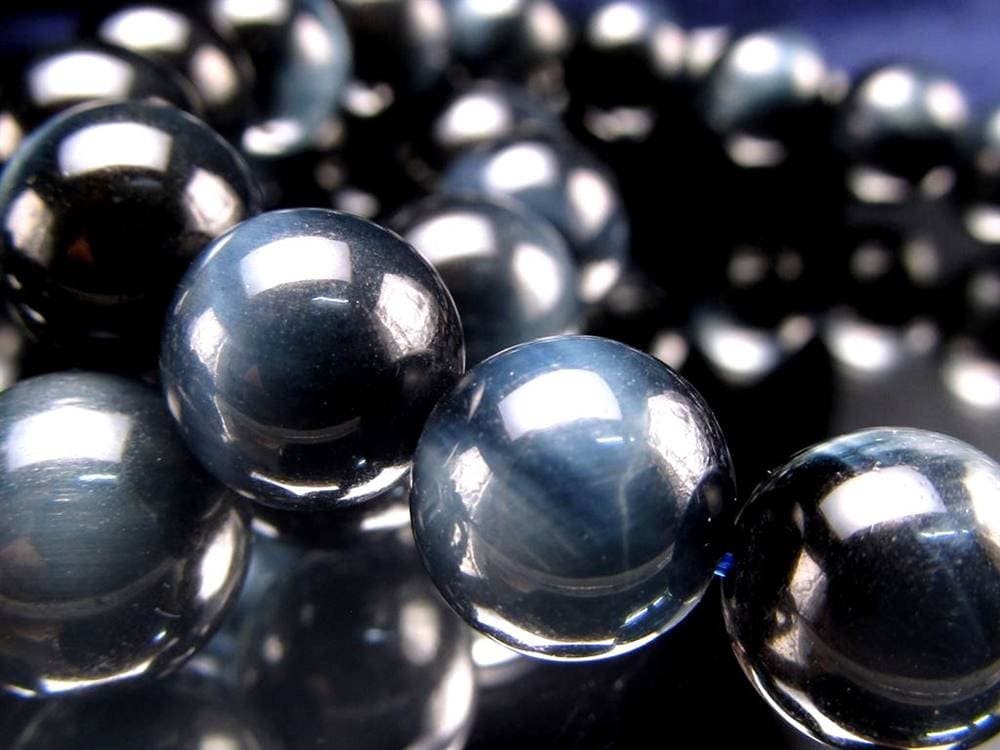 ホークアイ タイガーアイ ブルータイガーアイ 鷹目石 ブレスレット