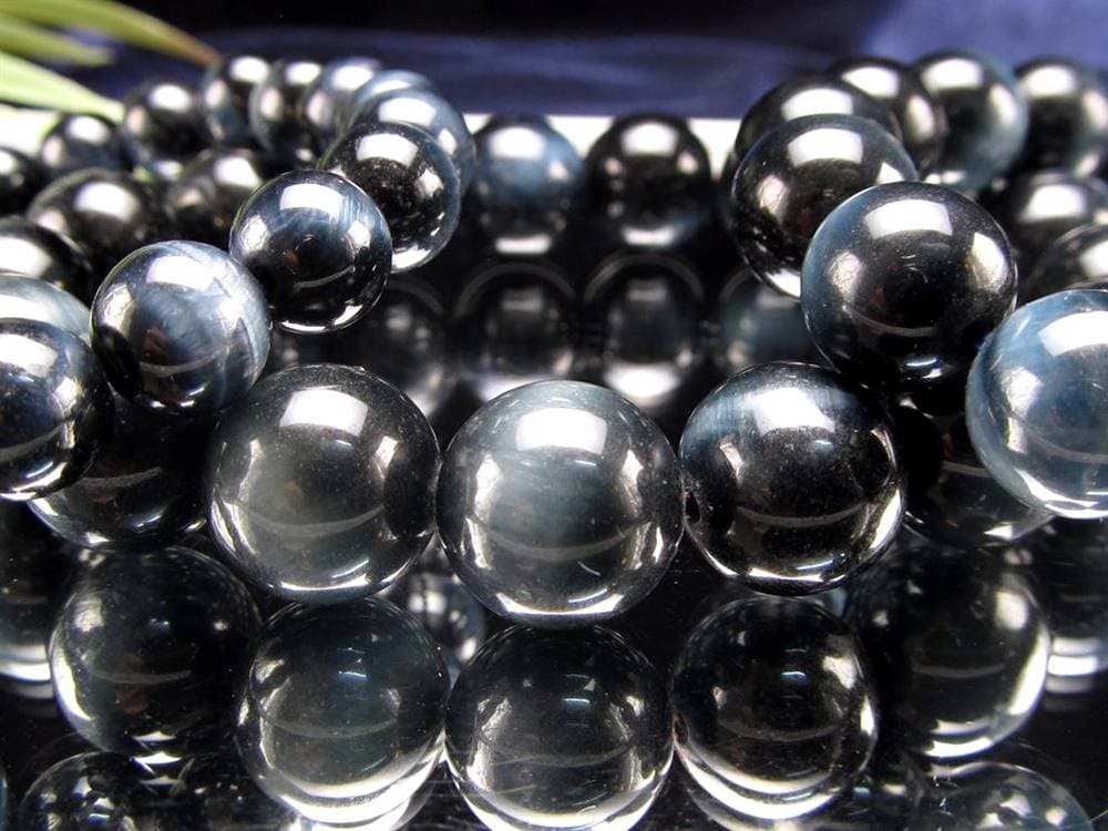 ホークアイ タイガーアイ ブルータイガーアイ 鷹目石 ブレスレット