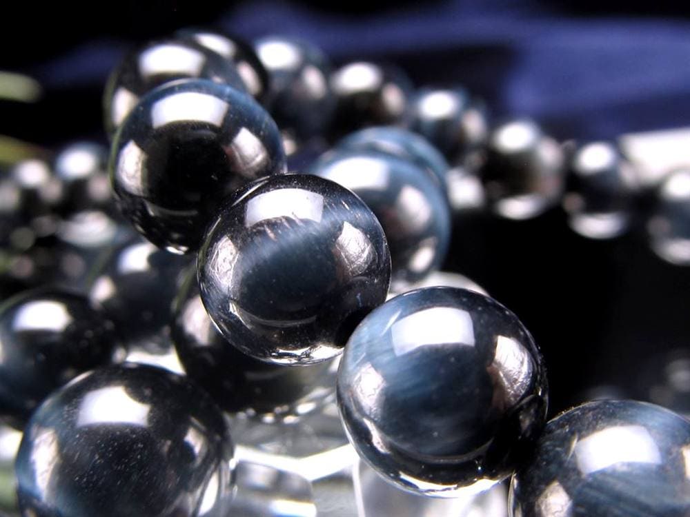 ホークアイ タイガーアイ ブルータイガーアイ 鷹目石 ブレスレット