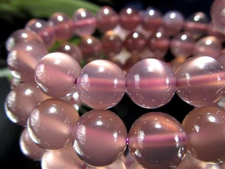 パープルカルセドニー 紫玉髄、ブレスレット カルセドニー 瑪瑙 バイオレットカルセドニー