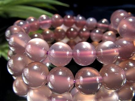 パープルカルセドニー 紫玉髄、ブレスレット カルセドニー 瑪瑙 バイオレットカルセドニー