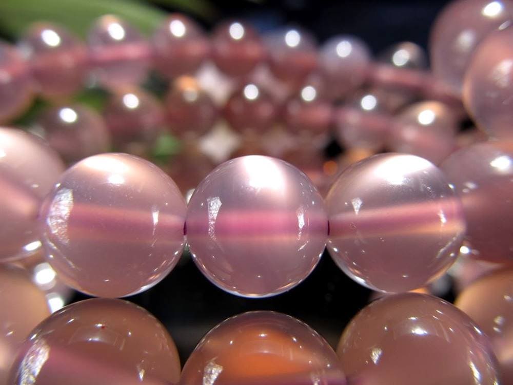 パープルカルセドニー 紫玉髄、ブレスレット カルセドニー 瑪瑙 バイオレットカルセドニー