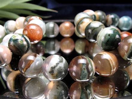 瑪瑙 ブレスレット アゲート メノウ 孔雀瑪瑙