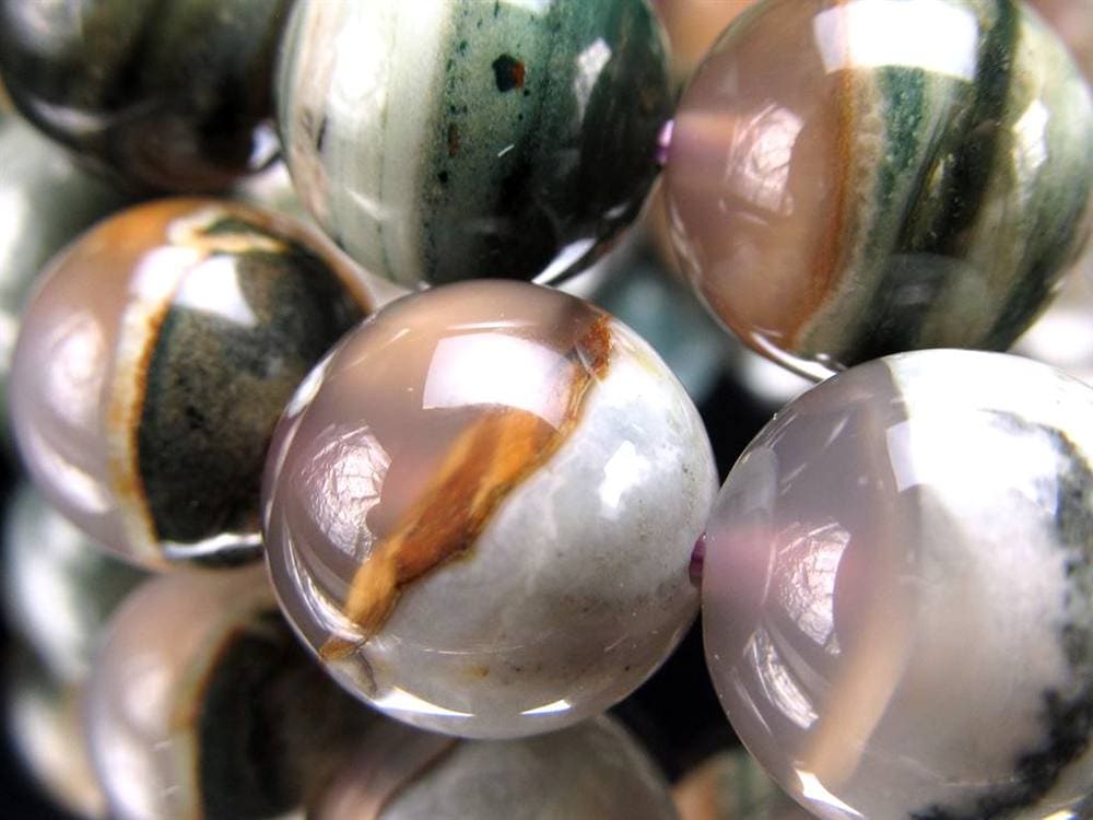 瑪瑙 ブレスレット アゲート メノウ 孔雀瑪瑙