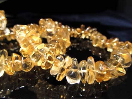 誕生石 黄水晶 さざれ ブレスレット シトリン