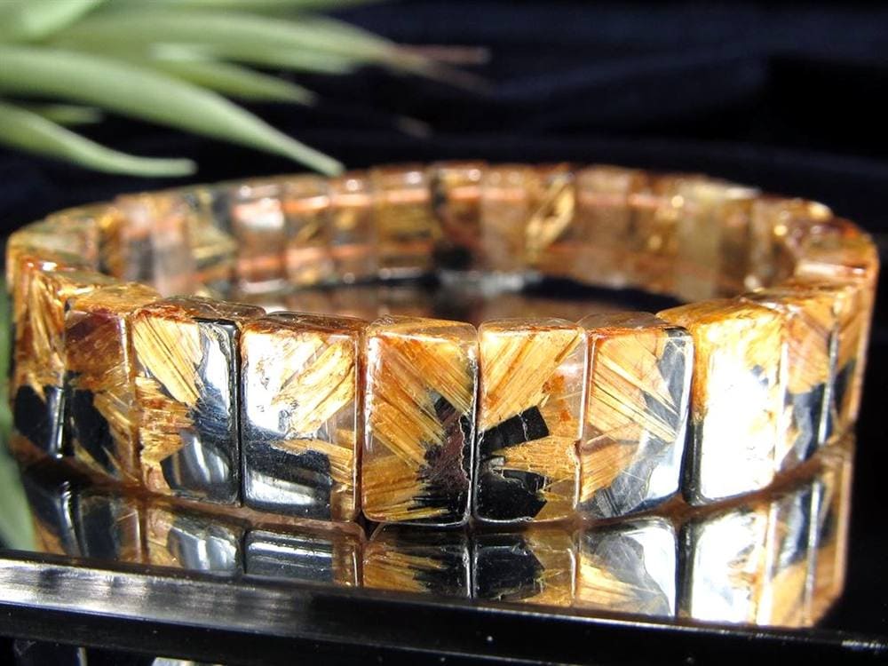 ゴールドルチル バングル タイチンルチル ブレスレット 金運