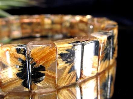 ゴールドルチル バングル タイチンルチル ブレスレット 金運