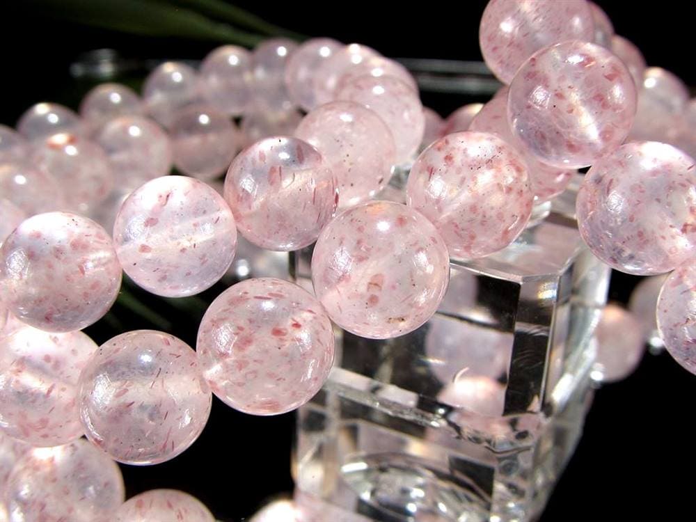モスコバイト インクォーツ 雲母 水晶 ブレスレット