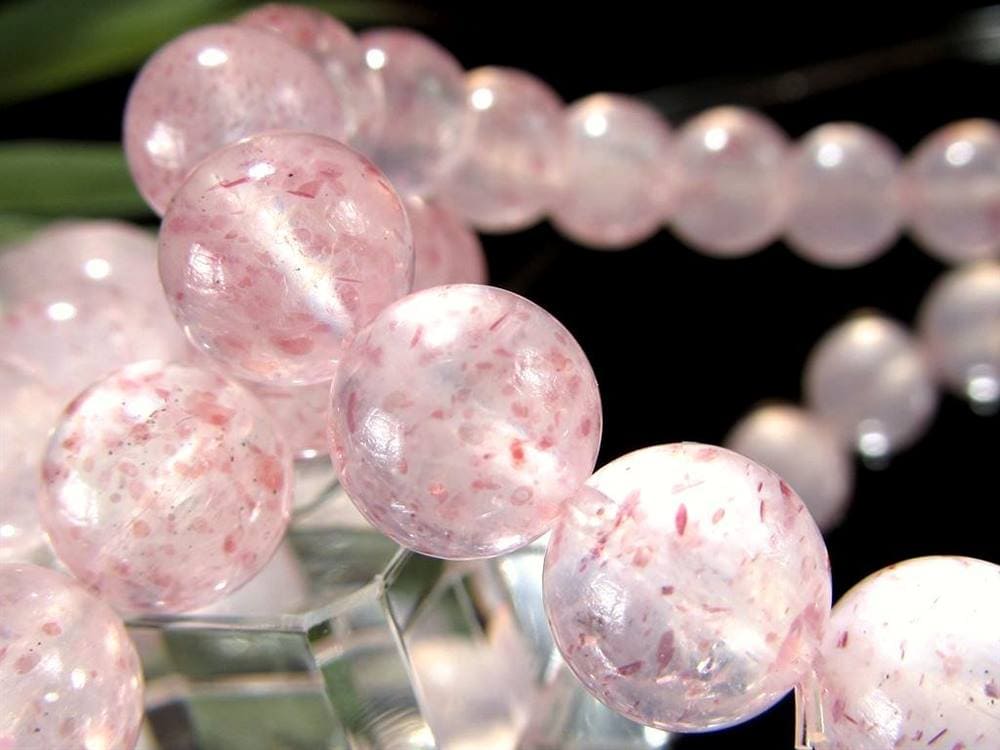 モスコバイト インクォーツ 雲母 水晶 ブレスレット