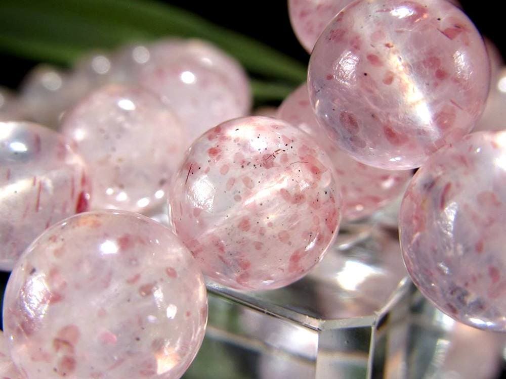モスコバイト インクォーツ 雲母 水晶 ブレスレット