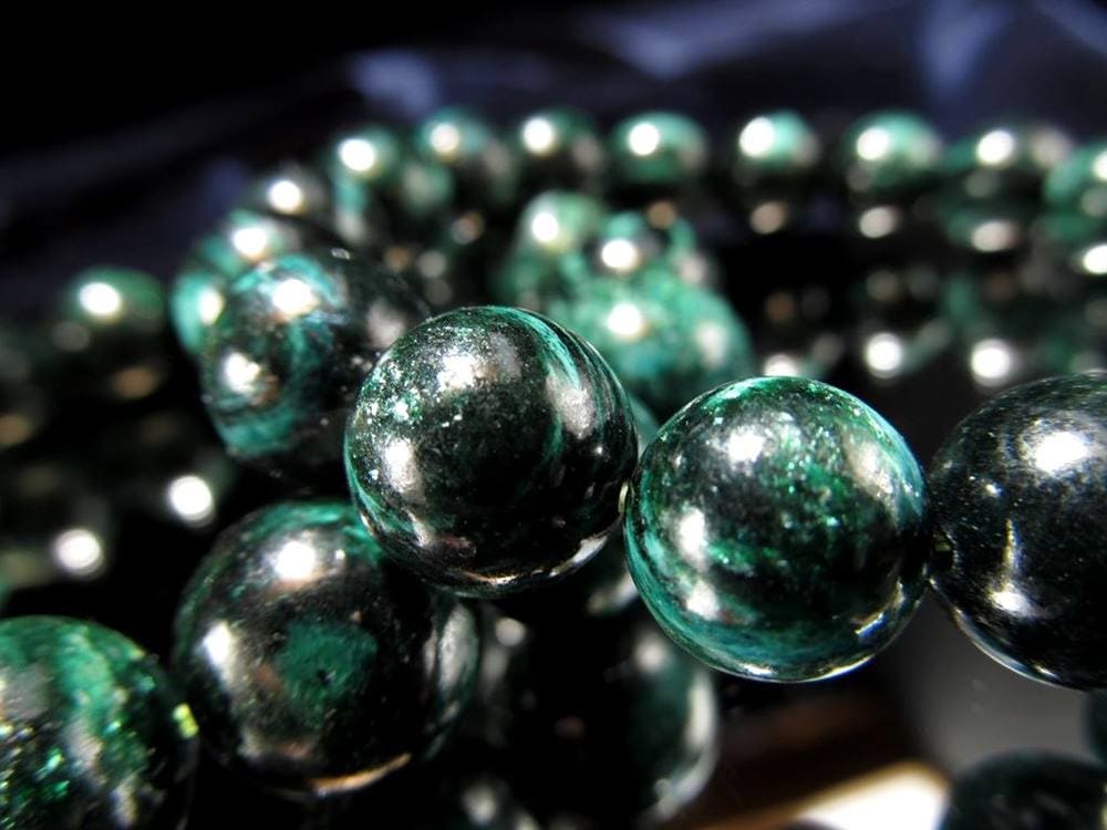 フックサイト ブレスレット グリーンマイカ 雲母 シラー効果