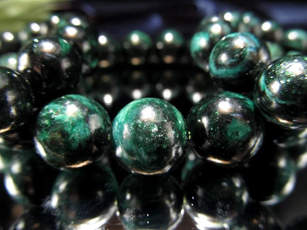 フックサイト ブレスレット グリーンマイカ 雲母 シラー効果