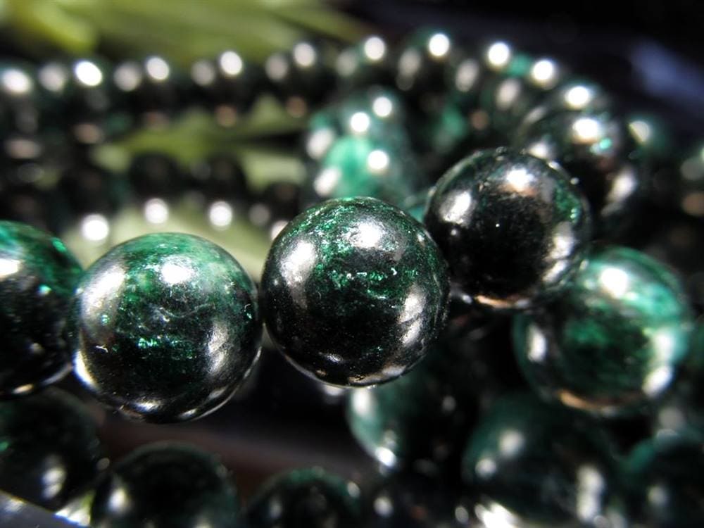 フックサイト ブレスレット グリーンマイカ 雲母 シラー効果