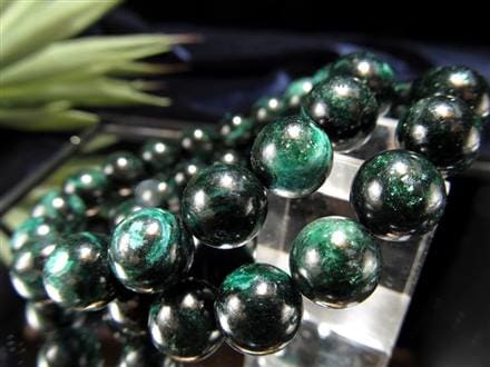 フックサイト ブレスレット グリーンマイカ 雲母 シラー効果