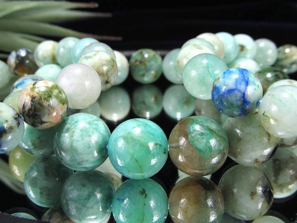 クリソコラ シリカ ブレスレット 珪孔雀石 クリソコラシリカ