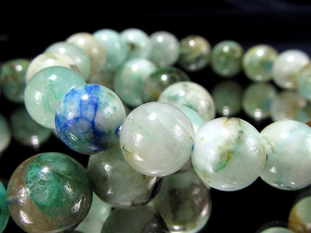 クリソコラ シリカ ブレスレット 珪孔雀石 クリソコラシリカ