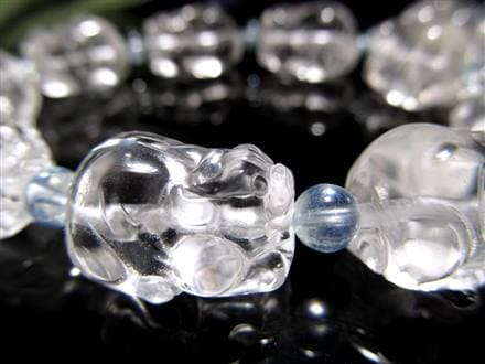 水晶 浄化 ブレスレット ヒキュウ 貔貅 誕生石