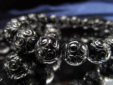 黒水晶 モリオン ブレスレット マニコロ 摩尼車